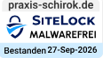 SiteLock-Zertifikat: praxis-schirok.de ist malwarefrei